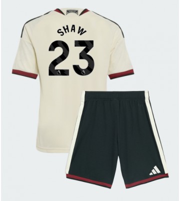 Manchester United Luke Shaw #23 Tredjetrøje Børn 2026-27 Kortærmet (+ Korte bukser)
